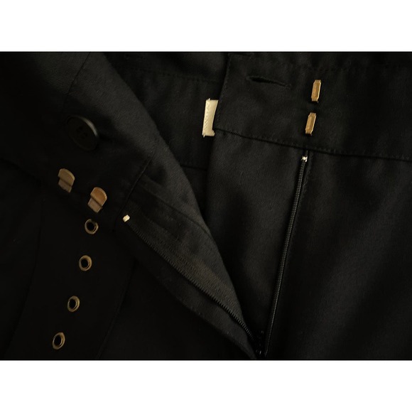 ba&sh Womens Khol Classic High Waist Paperbag Pants Trouser Pleated Pockets Belt - Picture 9 of 10